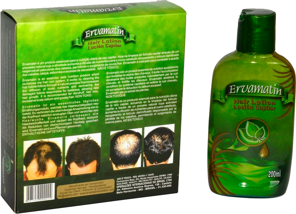 Ervamatin Hair Lotion | Natural Hair Loss Treatment